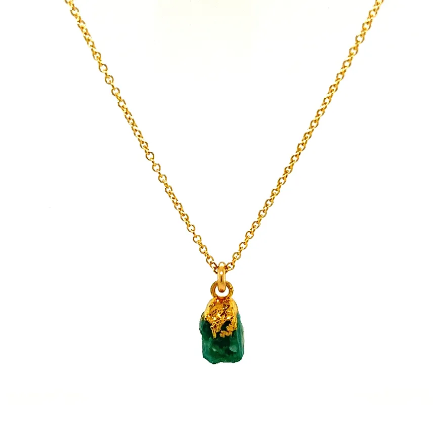 Tiny Stone Chunk Necklace