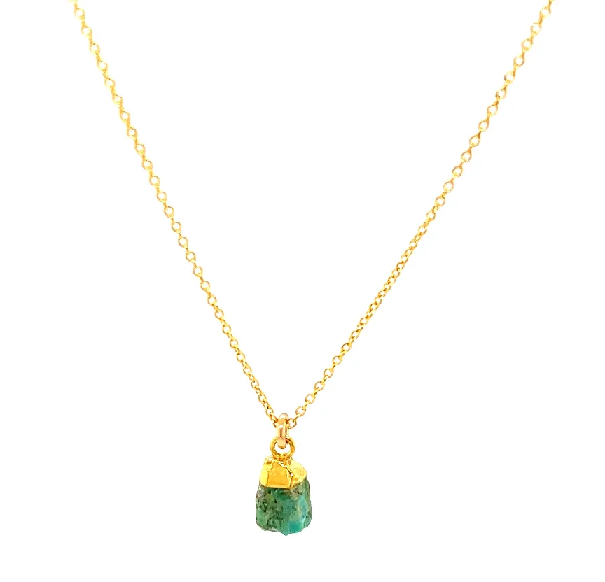 Tiny Stone Chunk Necklace