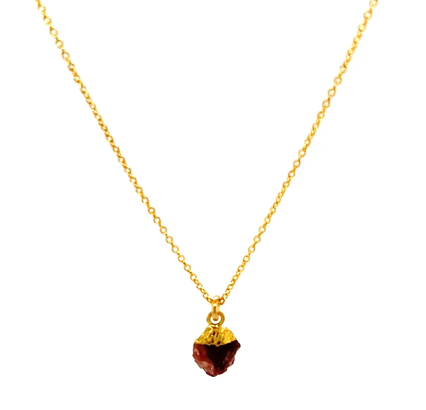 Tiny Stone Chunk Necklace