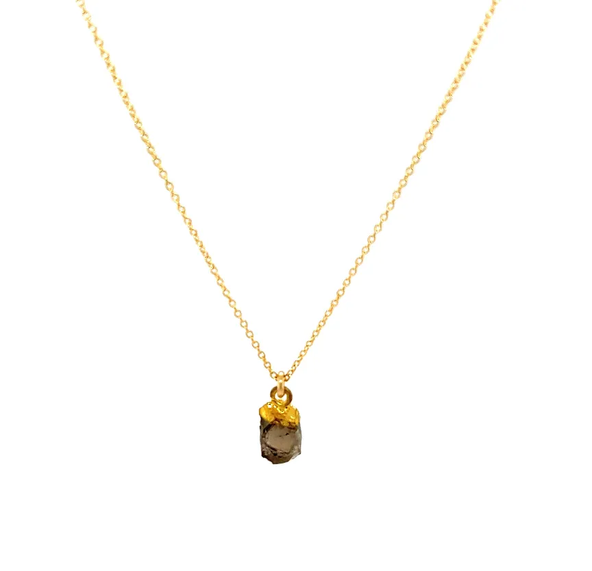 Tiny Stone Chunk Necklace
