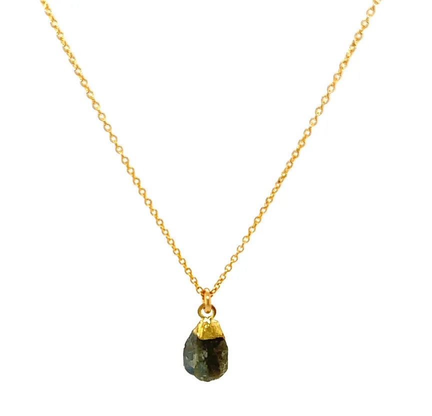 Tiny Stone Chunk Necklace