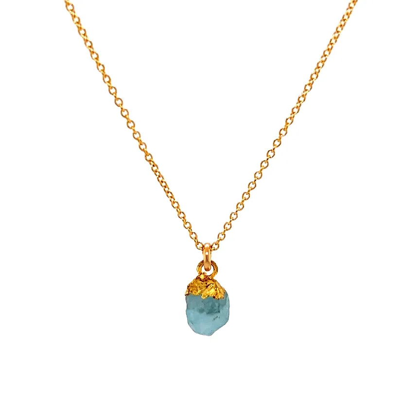 Tiny Stone Chunk Necklace