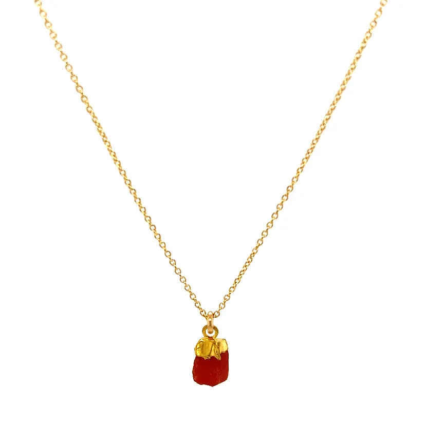 Tiny Stone Chunk Necklace
