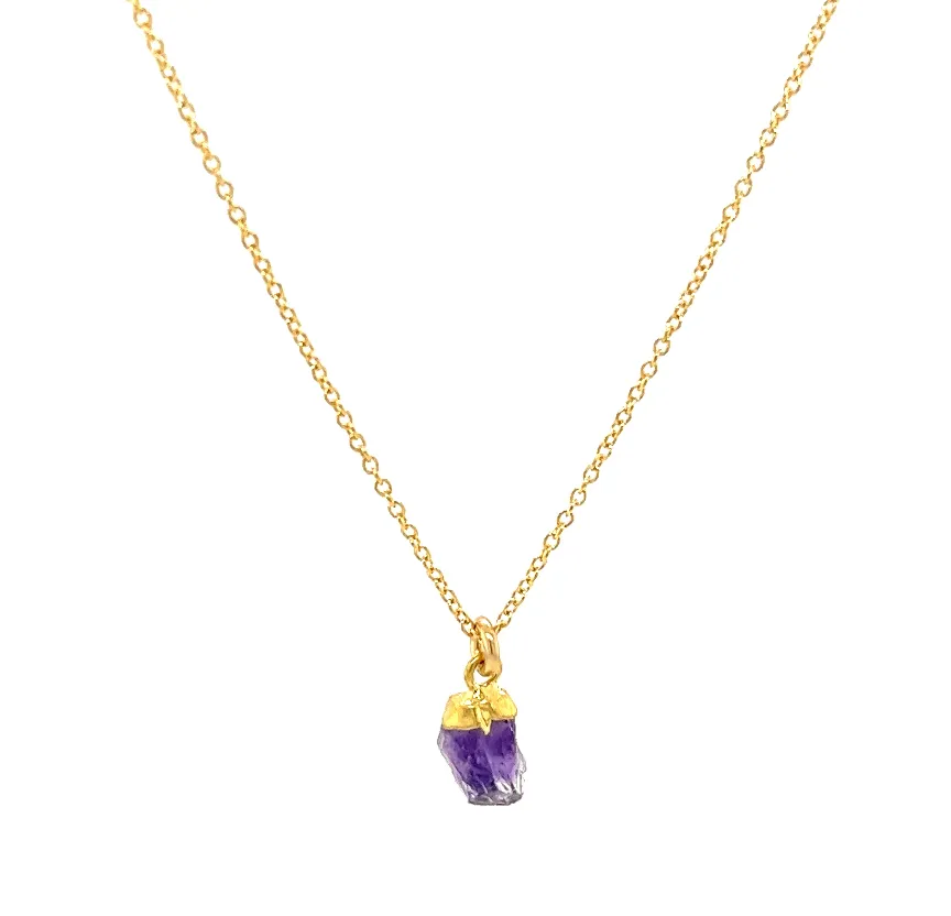 Tiny Stone Chunk Necklace