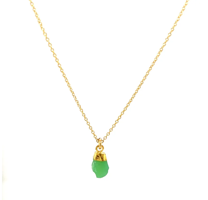 Tiny Stone Chunk Necklace