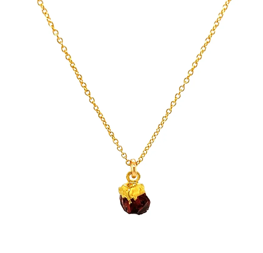 Tiny Stone Chunk Necklace