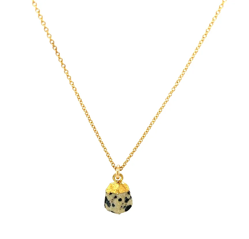 Tiny Stone Chunk Necklace