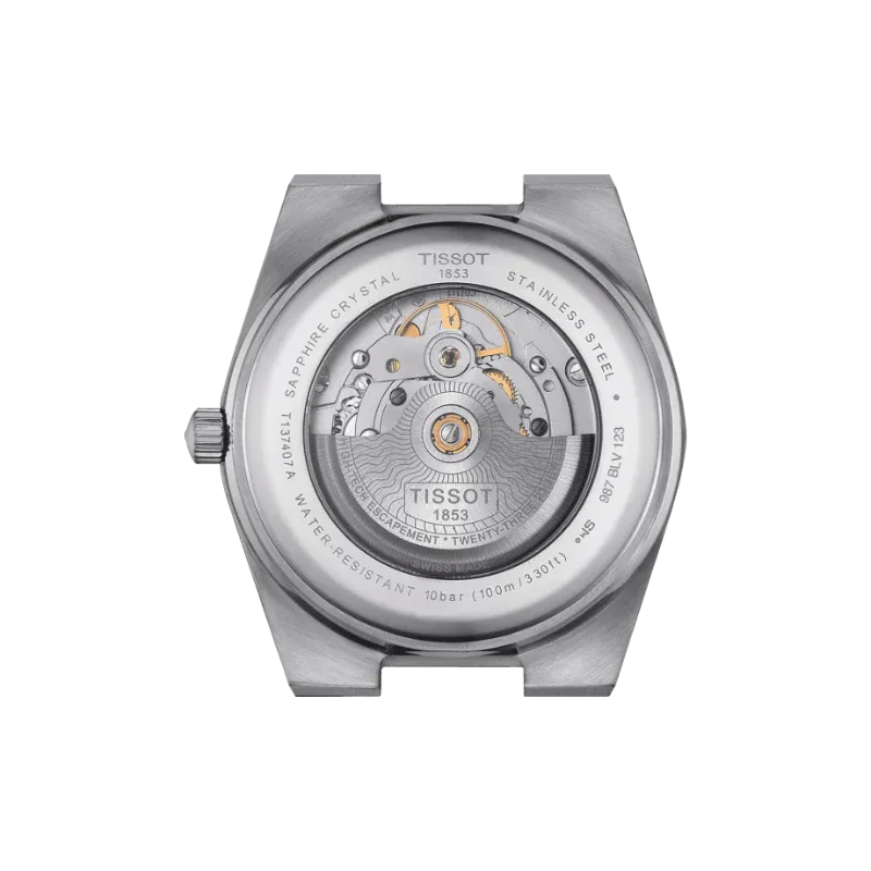 Tissot PRX Powermatic 80 Silver Stainless Steel Ice Blue Dial Automatic Watch for Gents - T137.407.11.351.00