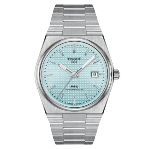 Tissot PRX Powermatic 80 Silver Stainless Steel Ice Blue Dial Automatic Watch for Gents - T137.407.11.351.00