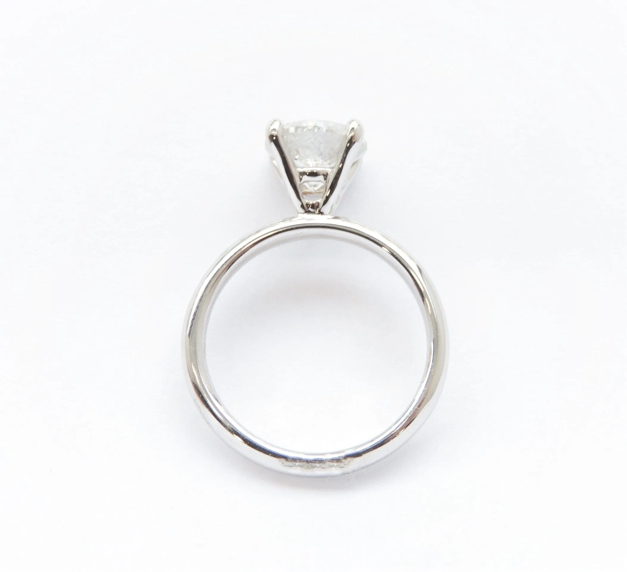 Touch of Gold 14K White Gold 2.05Ct Round Brilliant Solitaire Ring