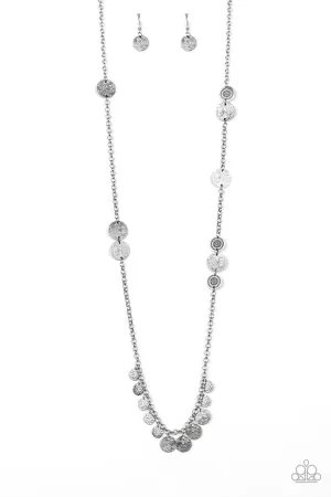 Trailblazing Trinket Silver Paparazzi Necklace