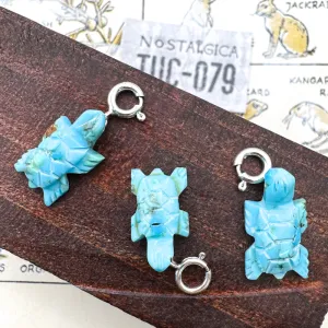 Turquoise Turtle Charm - Tucson Find
