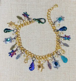 Turtles & Leaves Charm Bracelet #21033