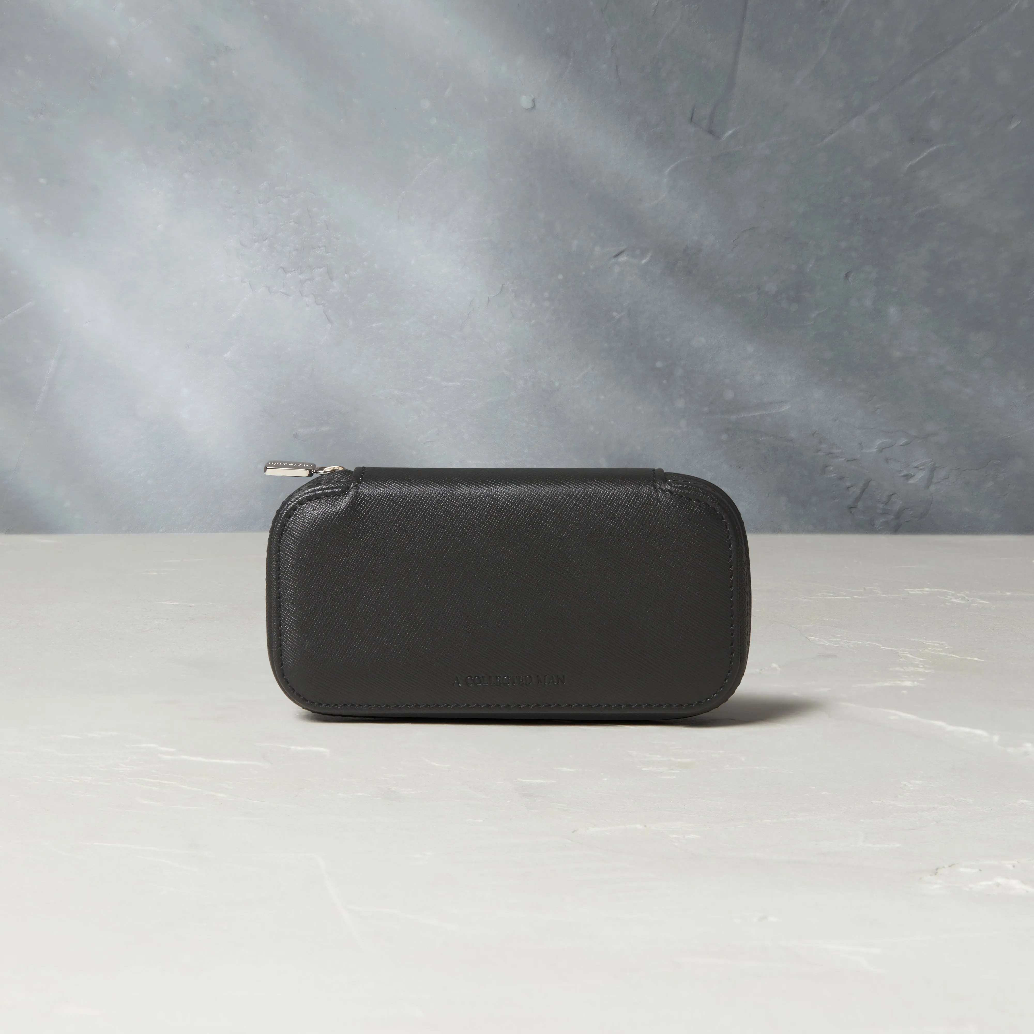 two-watch pouch, saffiano