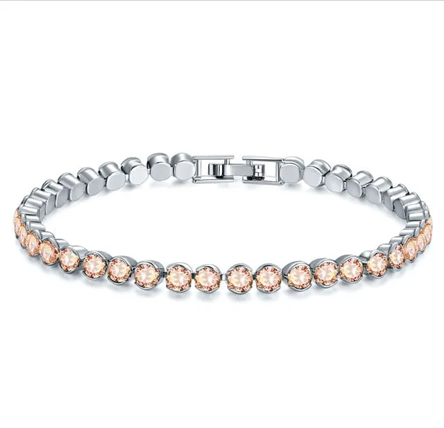 UMODE 4 Colors Fashion Cubic Zirconia Tennis Bracelet & Bangles For Women Gifts New Luxury  Armbanden Voor Vrouwen Bijoux UB0124