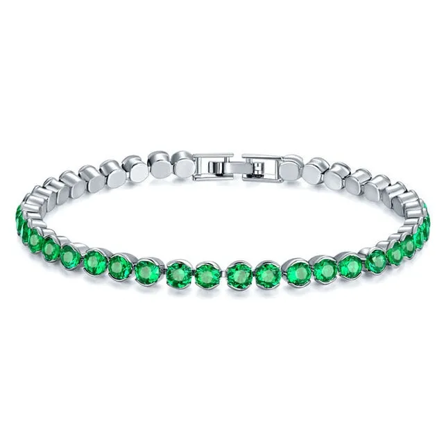 UMODE 4 Colors Fashion Cubic Zirconia Tennis Bracelet & Bangles For Women Gifts New Luxury  Armbanden Voor Vrouwen Bijoux UB0124