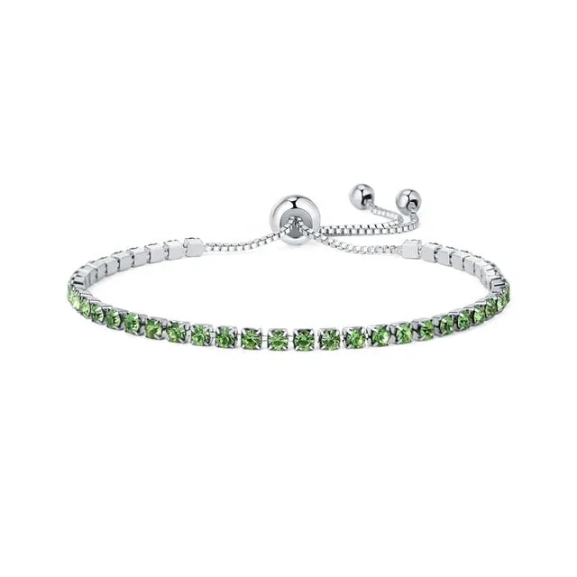 UMODE 4 Colors Fashion Cubic Zirconia Tennis Bracelet & Bangles For Women Gifts New Luxury  Armbanden Voor Vrouwen Bijoux UB0124