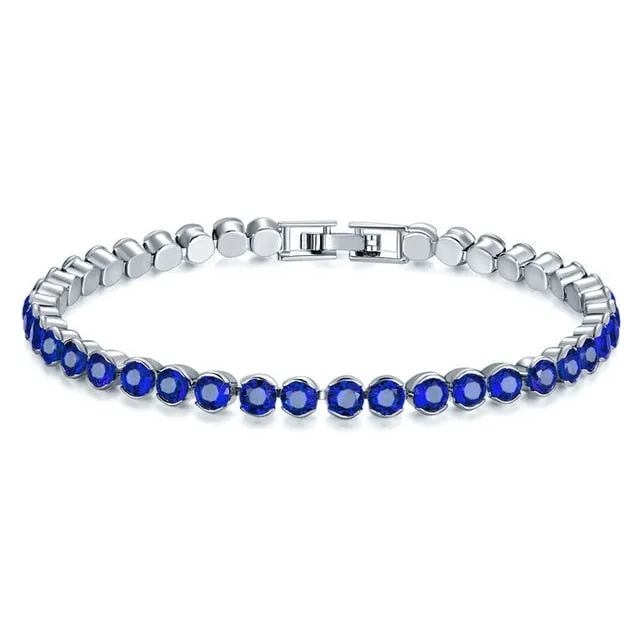 UMODE 4 Colors Fashion Cubic Zirconia Tennis Bracelet & Bangles For Women Gifts New Luxury  Armbanden Voor Vrouwen Bijoux UB0124