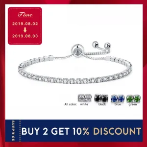 UMODE 4 Colors Fashion Cubic Zirconia Tennis Bracelet & Bangles For Women Gifts New Luxury  Armbanden Voor Vrouwen Bijoux UB0124
