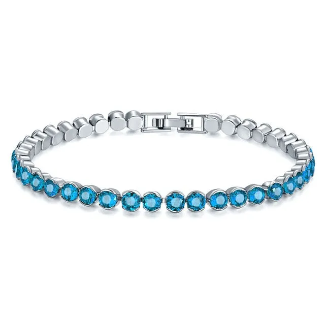 UMODE 4 Colors Fashion Cubic Zirconia Tennis Bracelet & Bangles For Women Gifts New Luxury  Armbanden Voor Vrouwen Bijoux UB0124