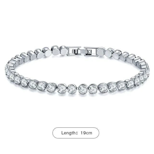UMODE 4 Colors Fashion Cubic Zirconia Tennis Bracelet & Bangles For Women Gifts New Luxury  Armbanden Voor Vrouwen Bijoux UB0124