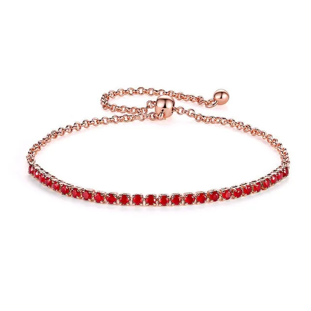 UMODE 4 Colors Fashion Cubic Zirconia Tennis Bracelet & Bangles For Women Gifts New Luxury  Armbanden Voor Vrouwen Bijoux UB0124