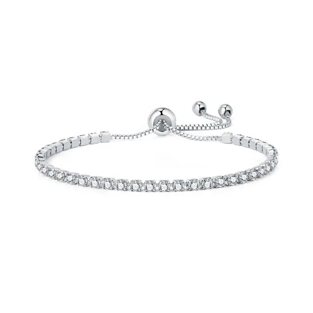 UMODE 4 Colors Fashion Cubic Zirconia Tennis Bracelet & Bangles For Women Gifts New Luxury  Armbanden Voor Vrouwen Bijoux UB0124