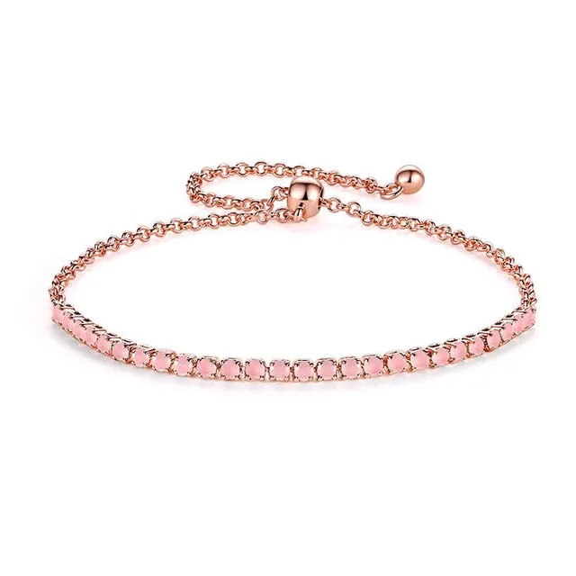 UMODE 4 Colors Fashion Cubic Zirconia Tennis Bracelet & Bangles For Women Gifts New Luxury  Armbanden Voor Vrouwen Bijoux UB0124