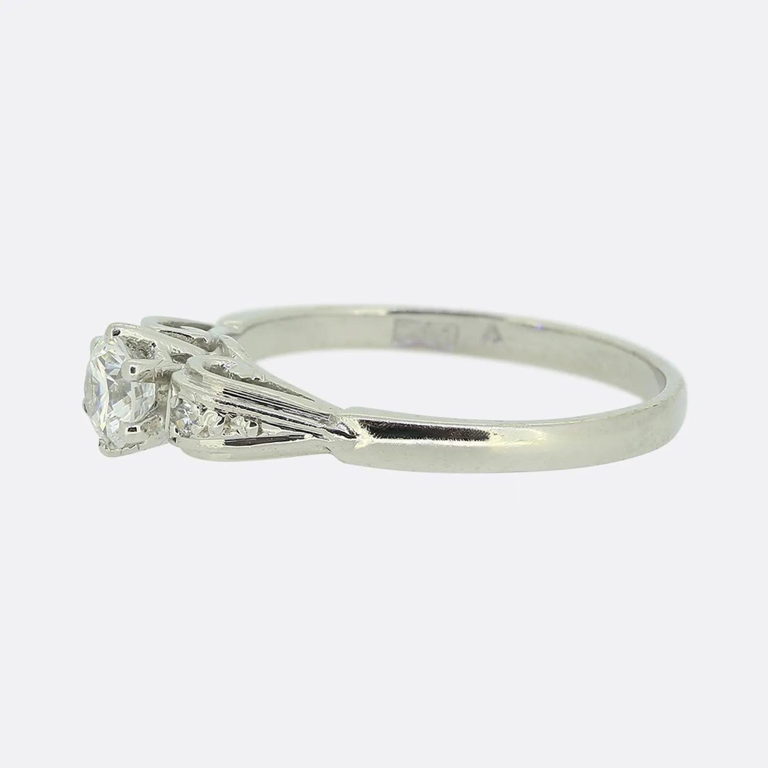 Vintage 0.33 Carat Diamond Solitaire Ring