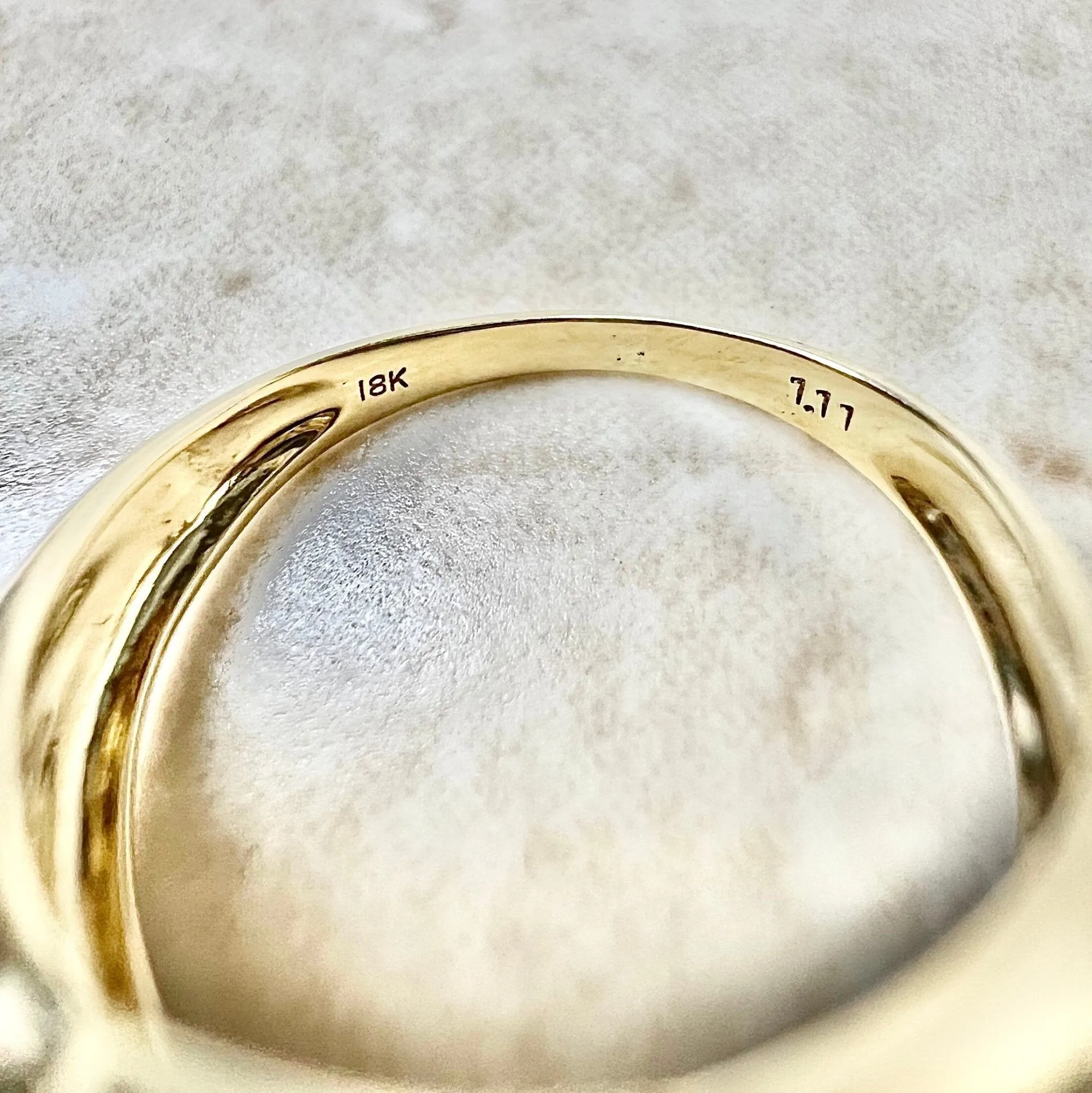 Vintage 18 Karat Yellow Gold 1.11 Carat Diamond Cocktail Ring