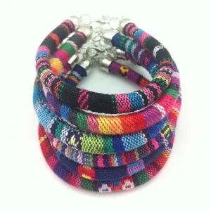 Vintage Bohemian Handmade Multicolor Knitted Ribbon Bracelets Ethnic pulseira For Women Men Wristband Jewelry bijoux
