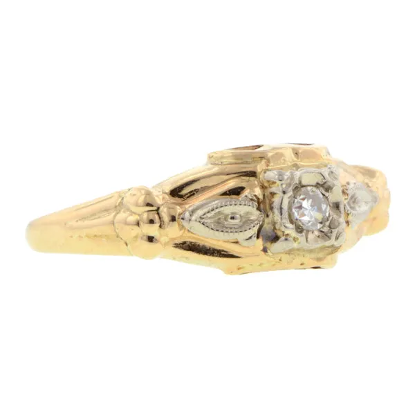 Vintage Diamond Engagement Ring, SC 0.03ct