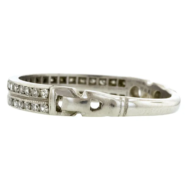 Vintage Diamond Wedding Band Ring