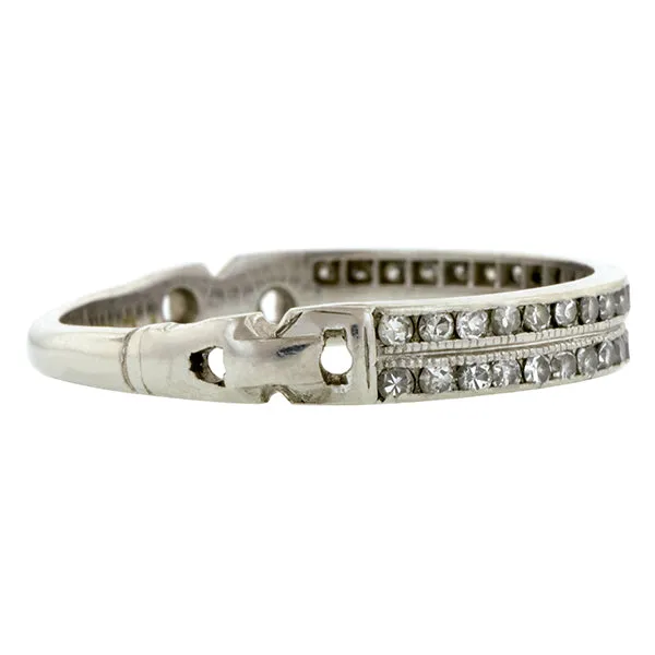 Vintage Diamond Wedding Band Ring