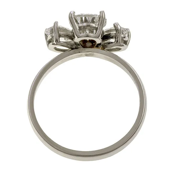 Vintage Pear Shaped Diamond Engagement Ring, 1.08ct.