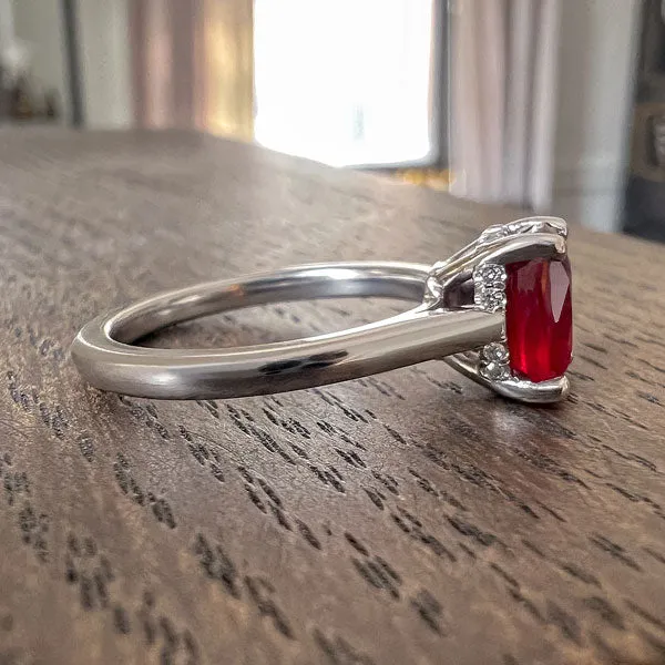 Vintage Ruby & Diamond Ring