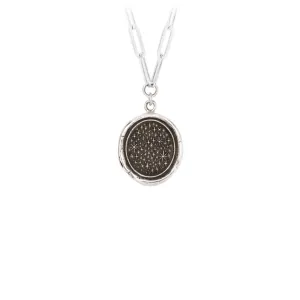 We Are Stardust Talisman Necklace with Paperclip Chain