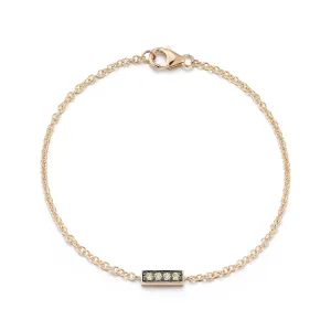 WF CLASSIC 18K GOLD AND CHAMPAGNE DIAMOND BAR BRACELET