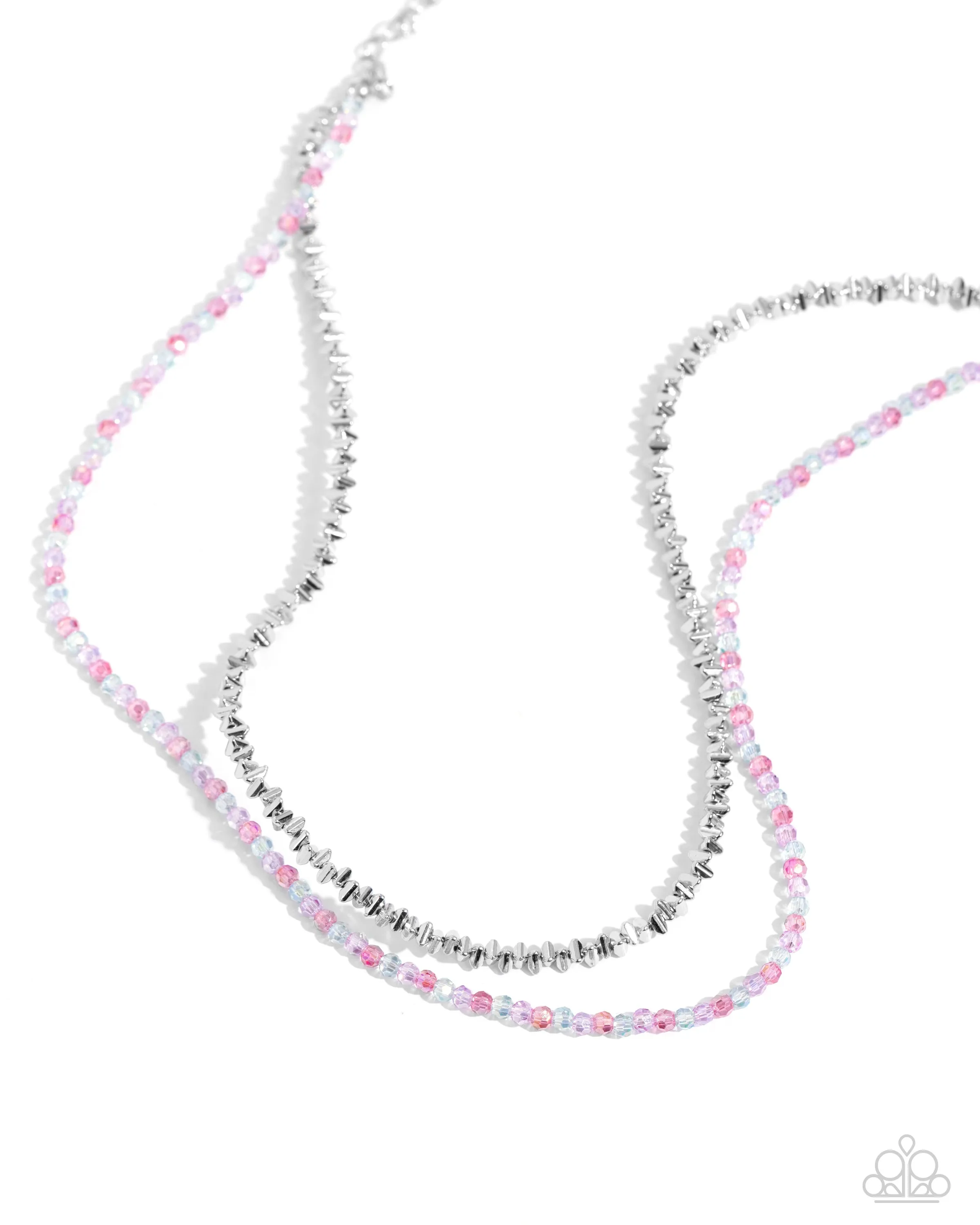 White-Collar Week - Multi - Colorful Bead Tiered Paparazzi Short Necklace
