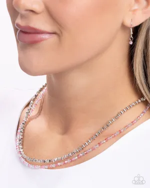 White-Collar Week - Multi - Colorful Bead Tiered Paparazzi Short Necklace