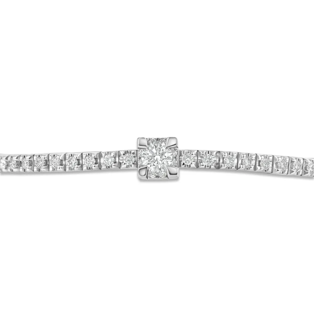 White Gold and Diamond Tennis Bracelet