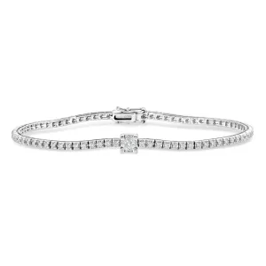 White Gold and Diamond Tennis Bracelet