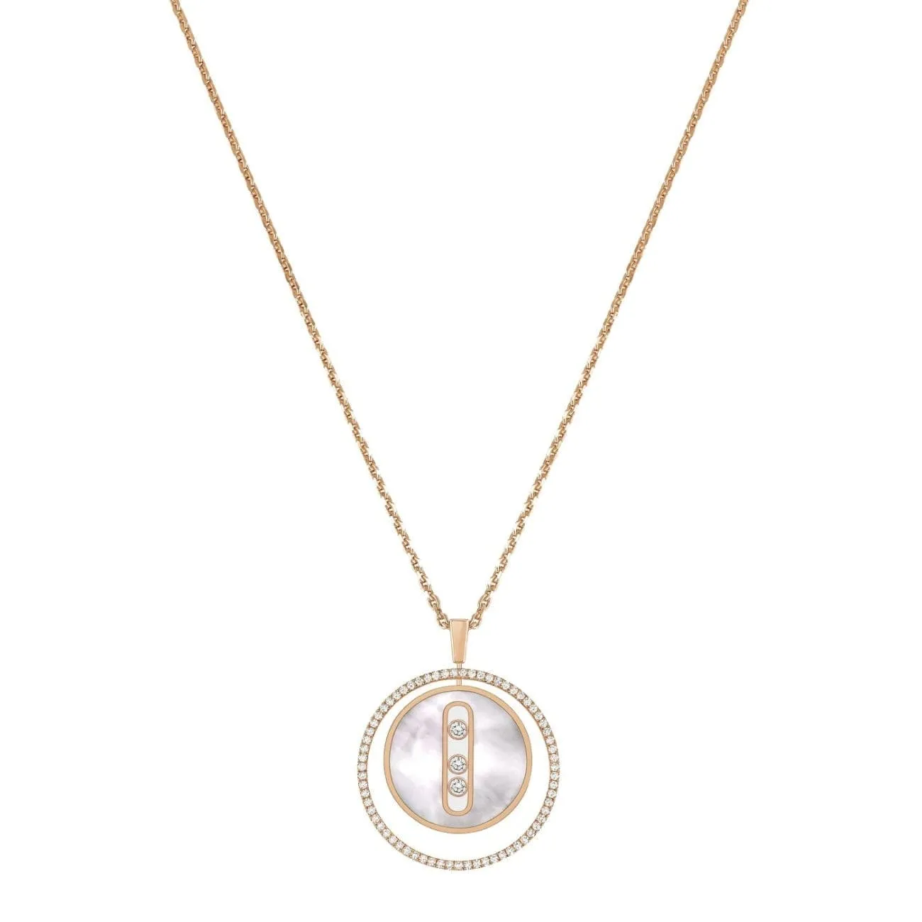WHITE MOTHER-OF-PEARL LUCKY MOVE MM