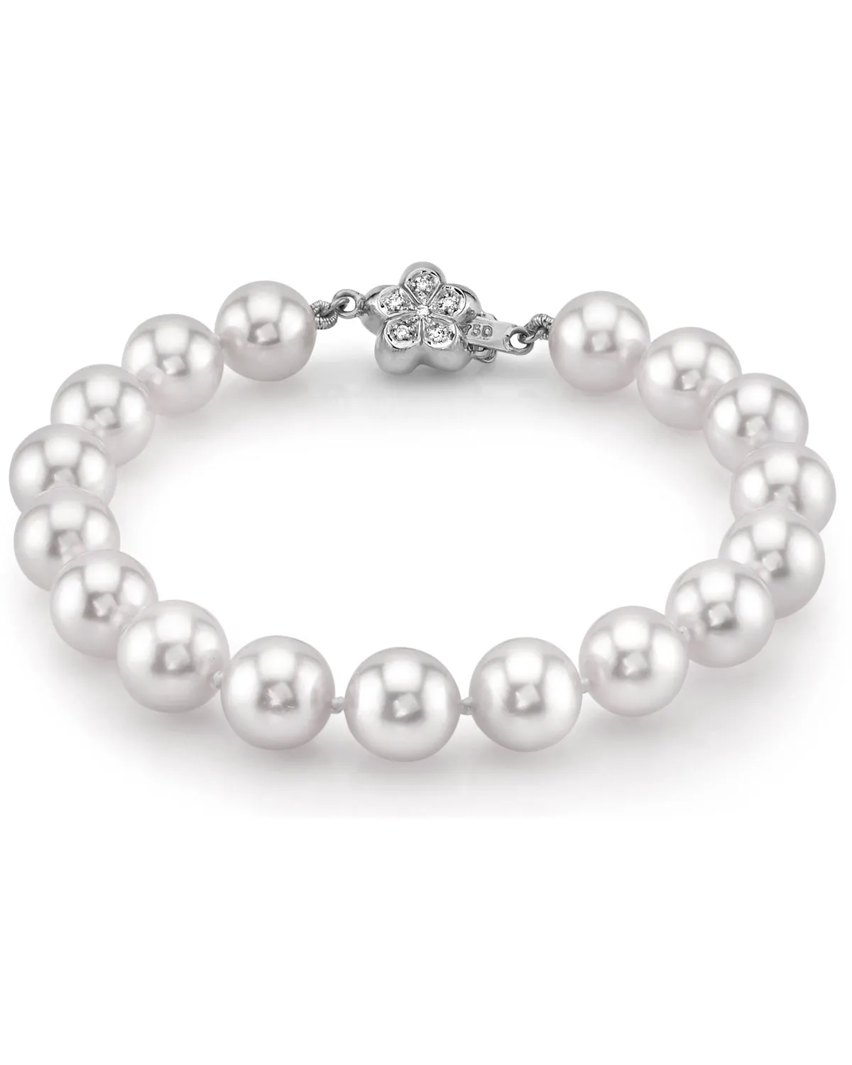 White South Sea Pearl Bracelet, 9.0-10.0mm - AAA/AAAA Quality
