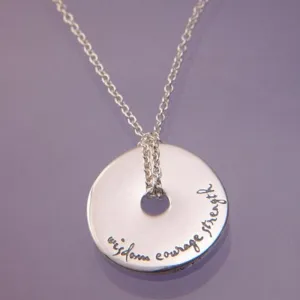 Wisdom Courage Strength Necklace
