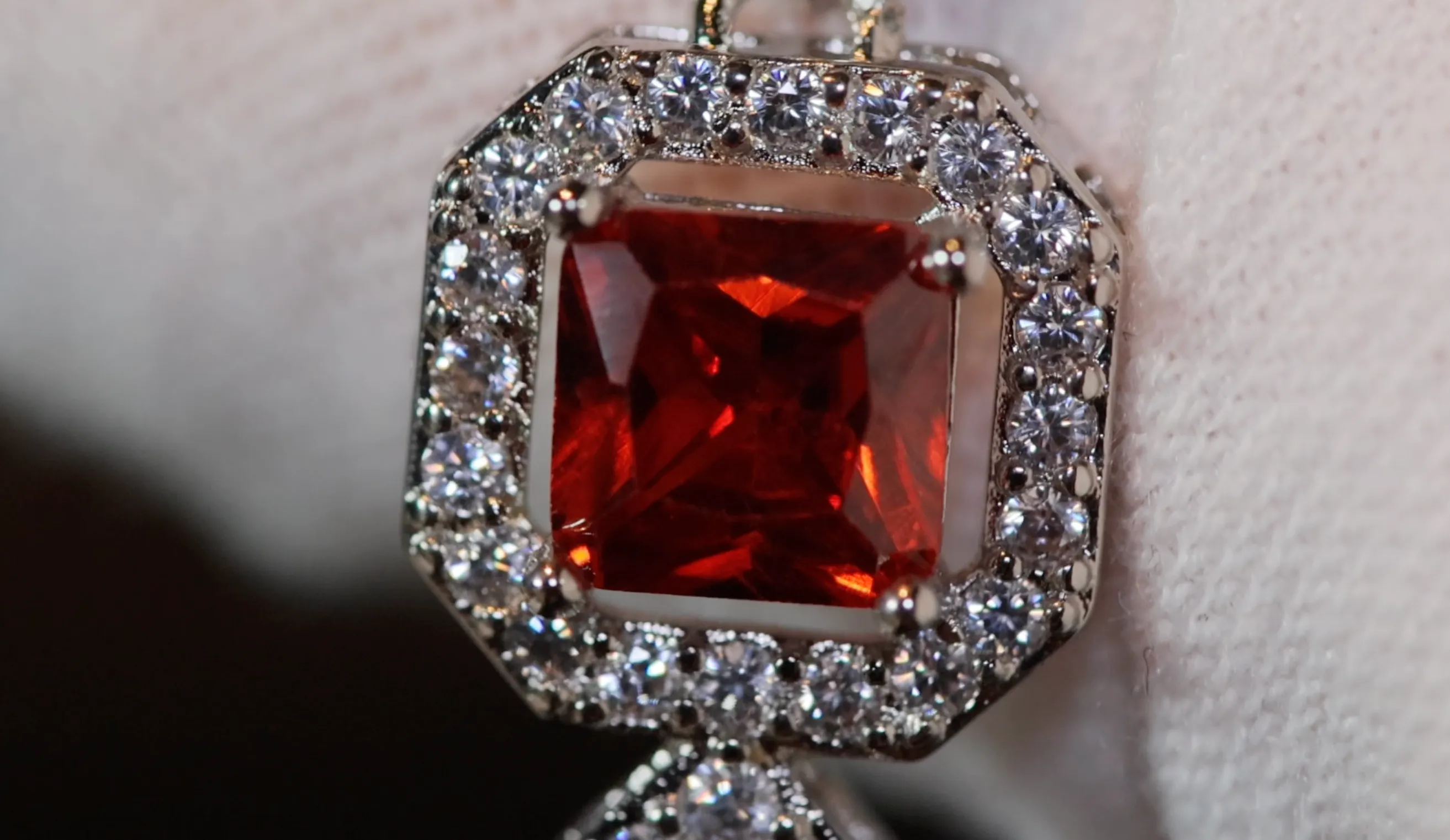 Womens Bracelet | Diamond Bracelet | Womens Red Diamond Bracelet | Red Gemstone Bracelet