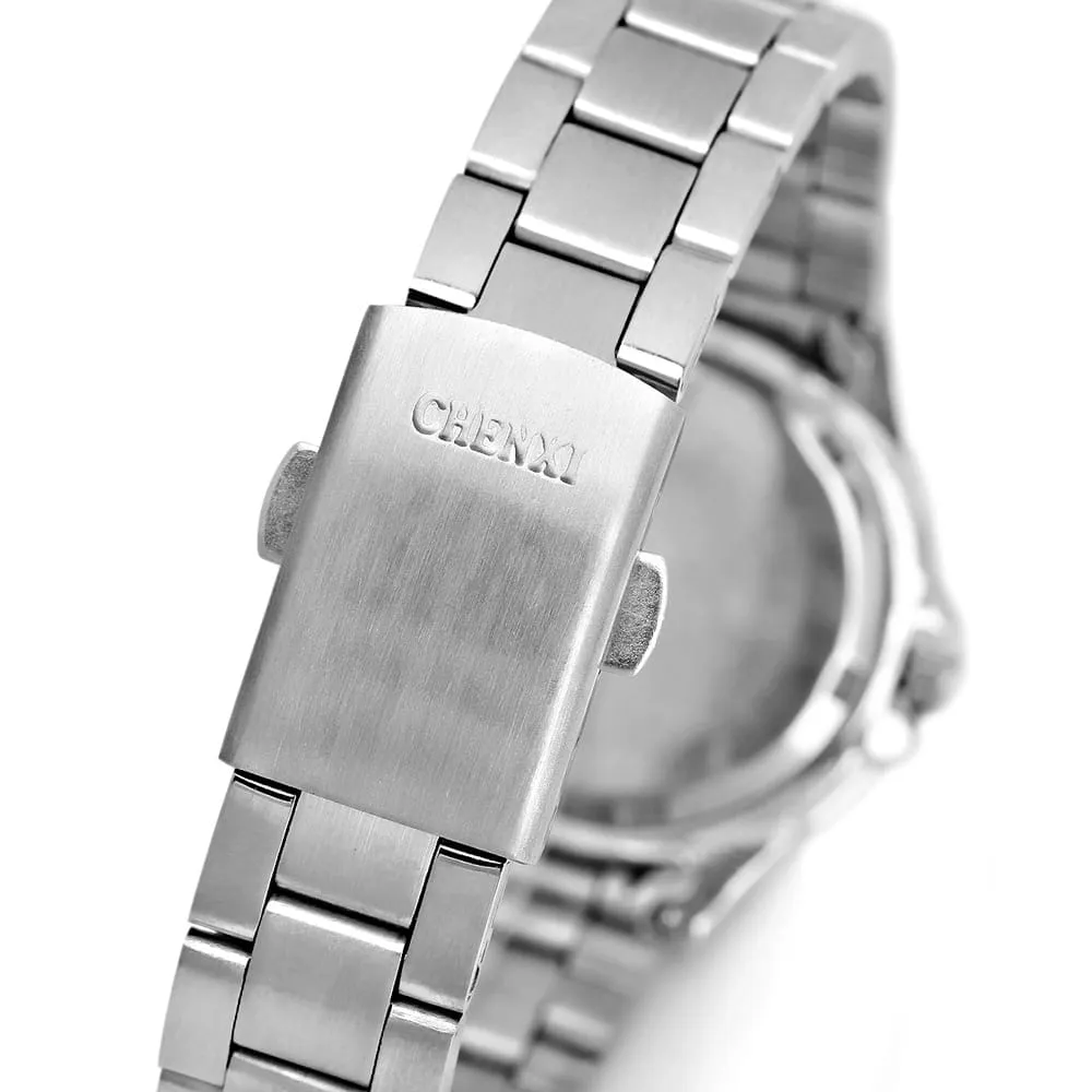 Women's Multiple Time Zone Stainless Steel Watch