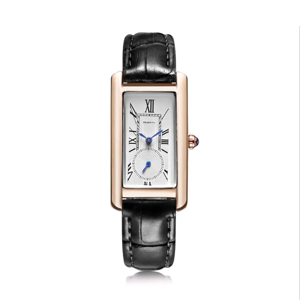 Women's Rectangular Dial Elegant Watches