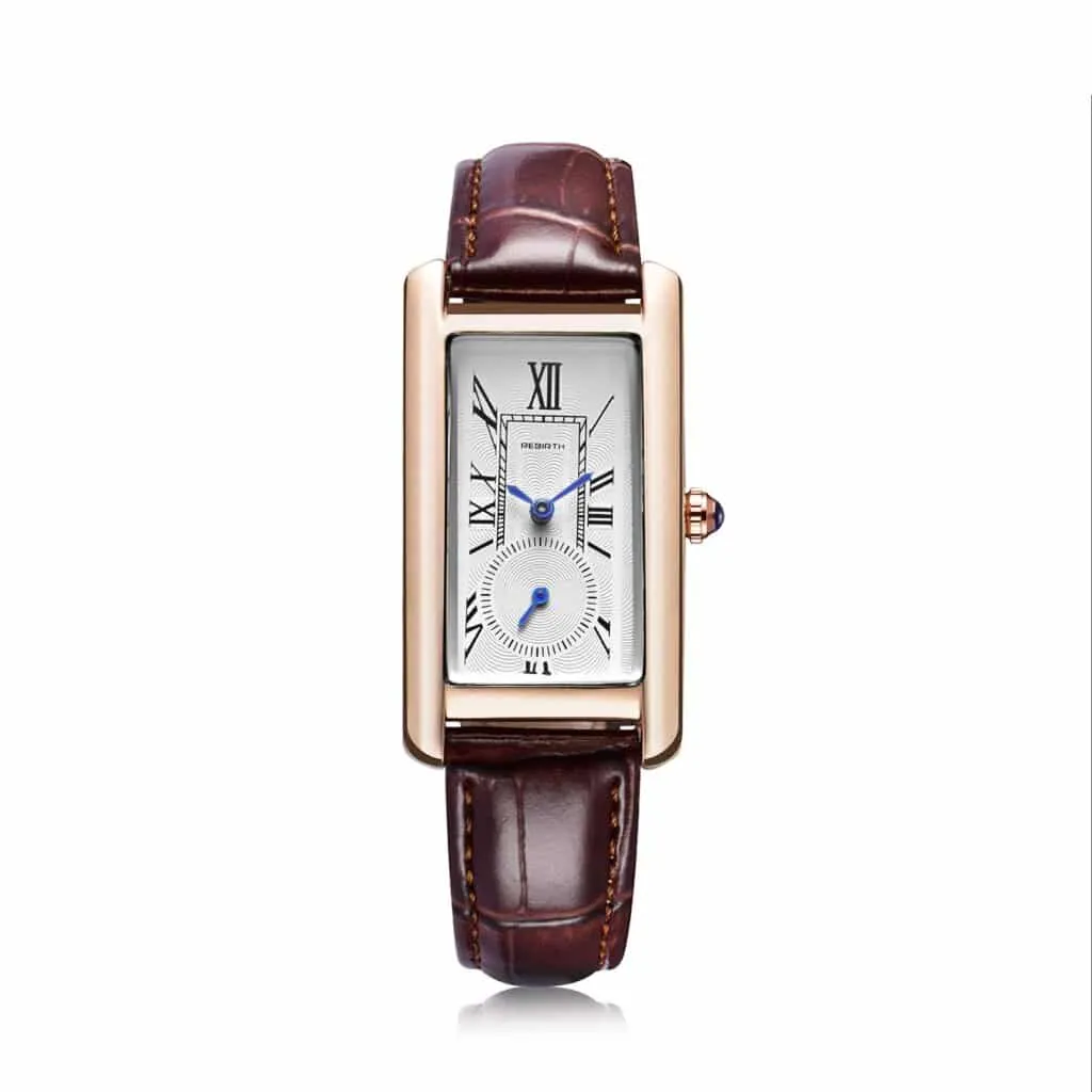 Women's Rectangular Dial Elegant Watches