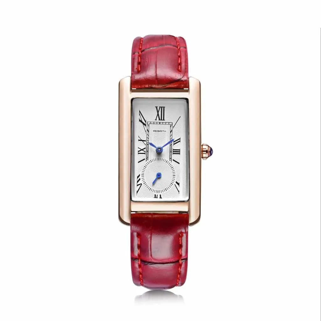 Women's Rectangular Dial Elegant Watches